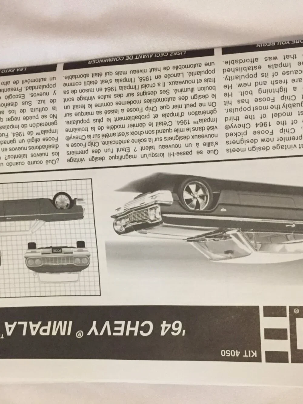 1964 Chevy Impala Chip Foose Design Custom '64 1:25 Scale Model Kit Car OPEN BOX